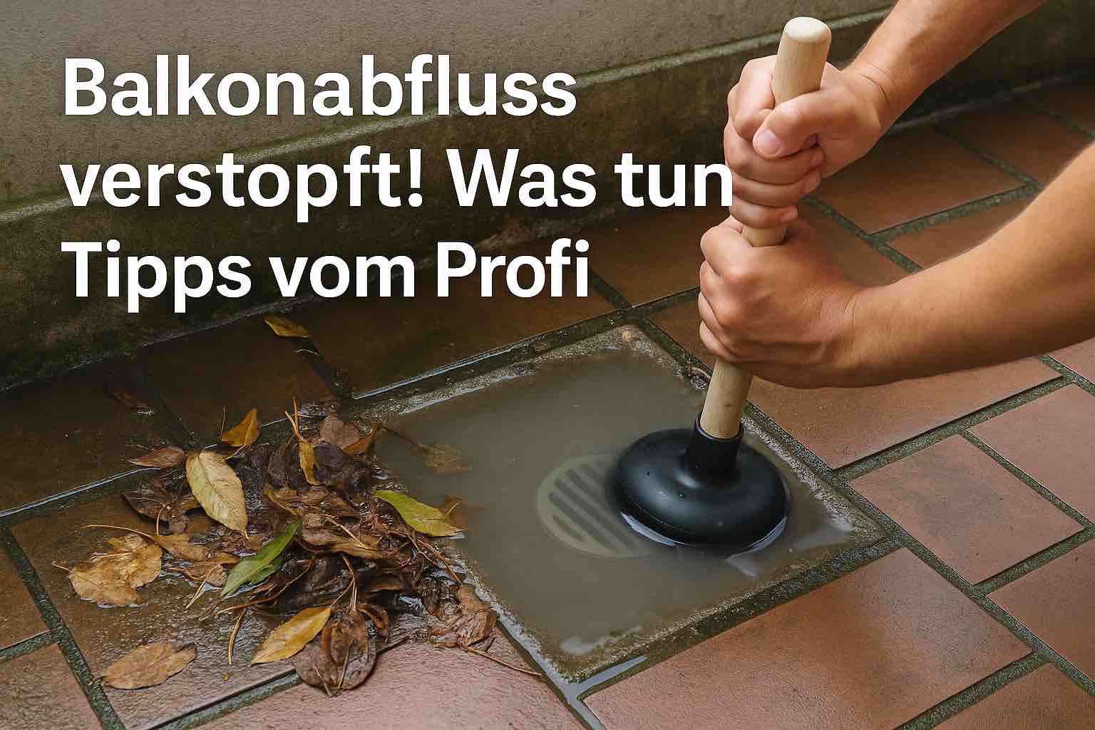 Balkonabfluss verstopft – Tipps zum Reinigen
