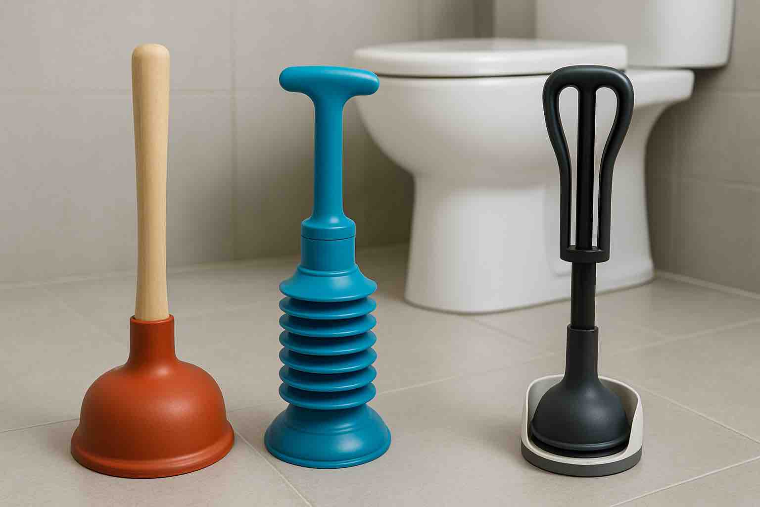 Pömpel (Saugglocke) im Einsatz