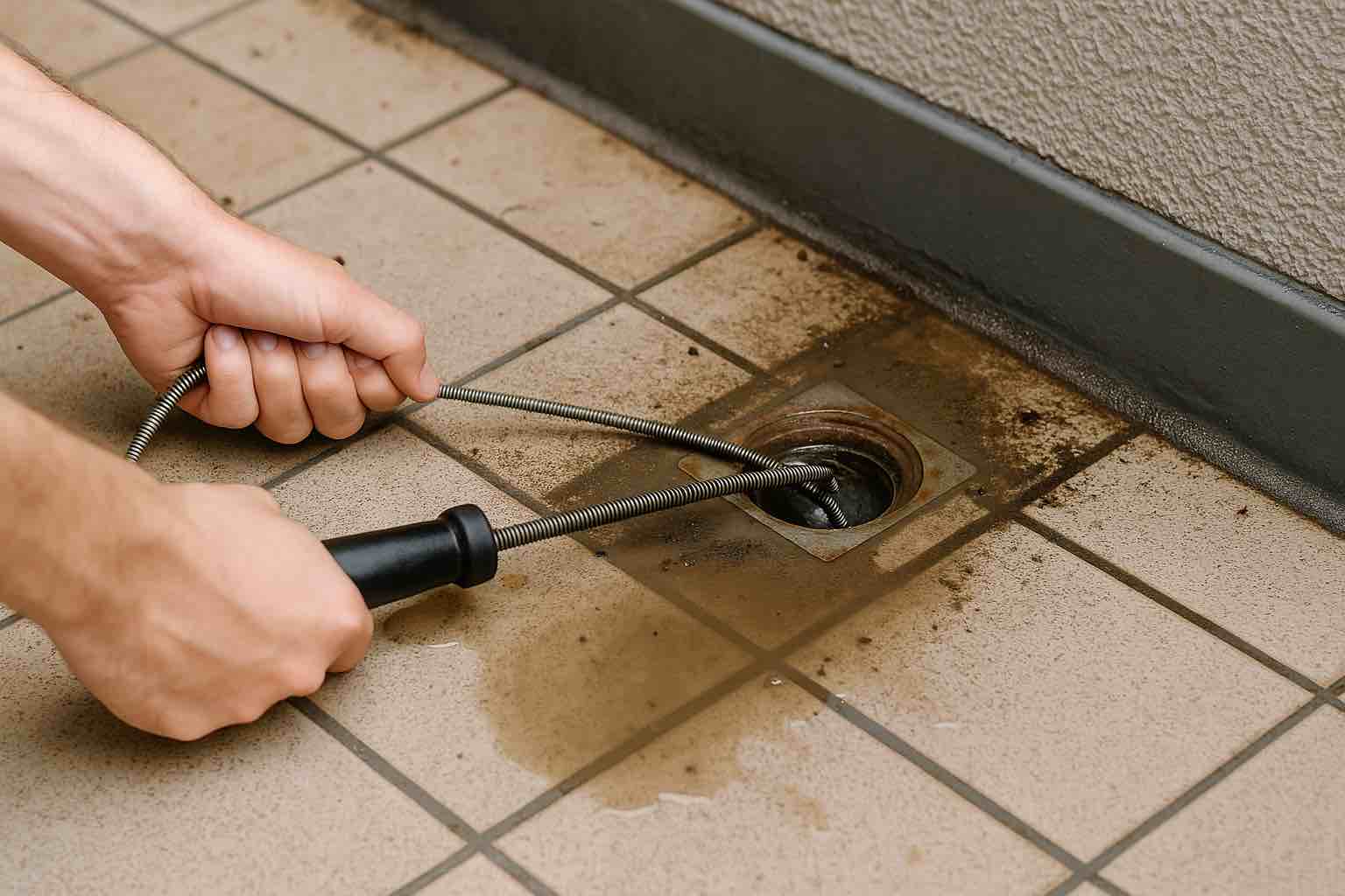 Rohrspirale bei Verstopfung