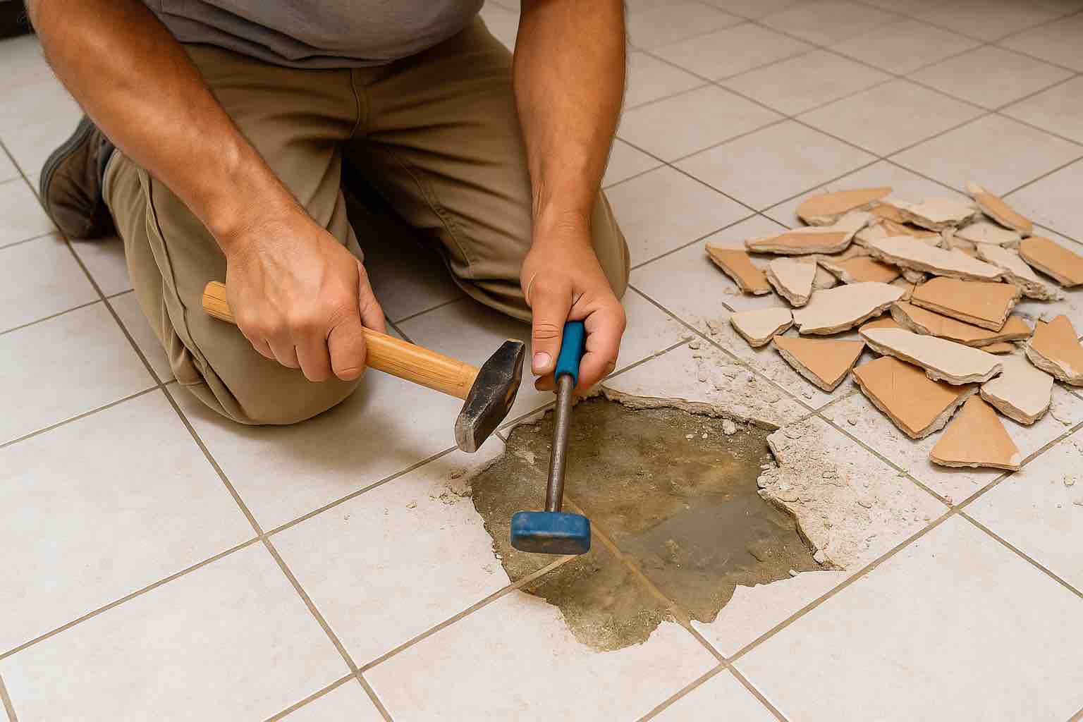 Wasser unter den Fliesen – Ursachen, Anzeichen & Lösungen